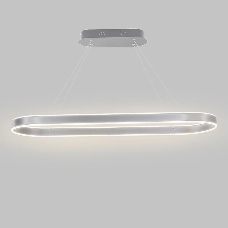 Rounded Rectangle LED Dimmable Modern Pendant Lighting Chandelier - Appledas