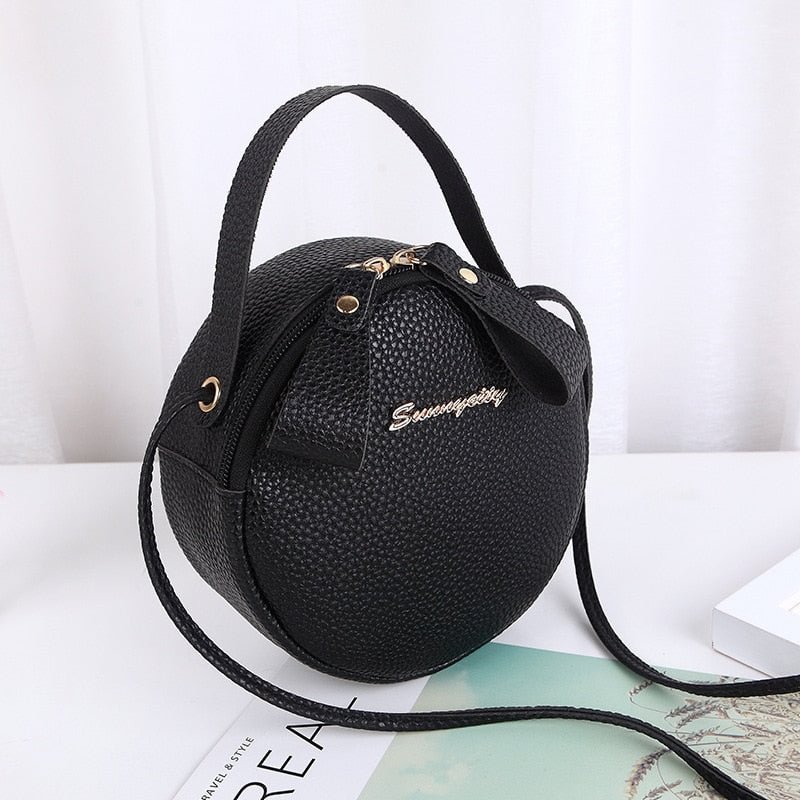 Hot Sale Sweet Lace Round Handbags High Quality PU Leather Women Crossbody Bags for Women 2022 Small Fresh Flower Chain Shoulder