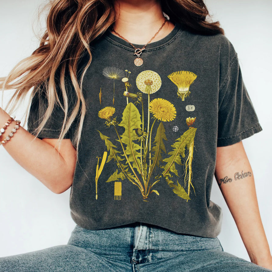Botanical Art Yellow Flower T-shirt