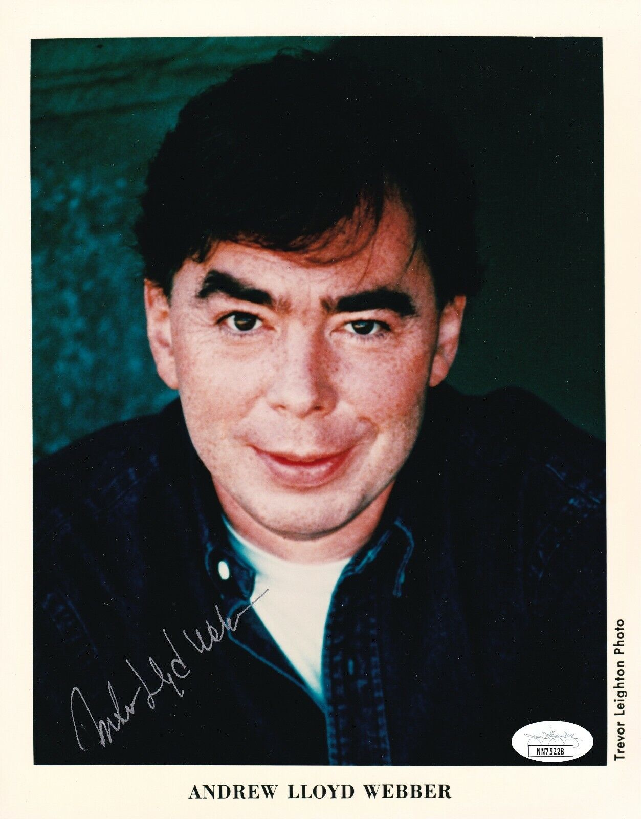 Andrew Lloyd Webber Composer REAL hand SIGNED Promo Photo Poster painting JSA COA Autographed