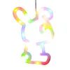 Easter Window Lights 2 Pack Easter Egg and Bunny Shaped Battery Operated Indoor Lights Holiday Decorations for Indoor Outdoor Party Decor