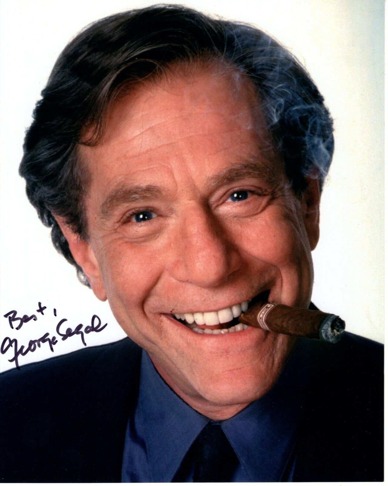 GEORGE SEGAL Signed Autographed 8x10 JUST SHOOT ME JACK GALLO Photo Poster painting