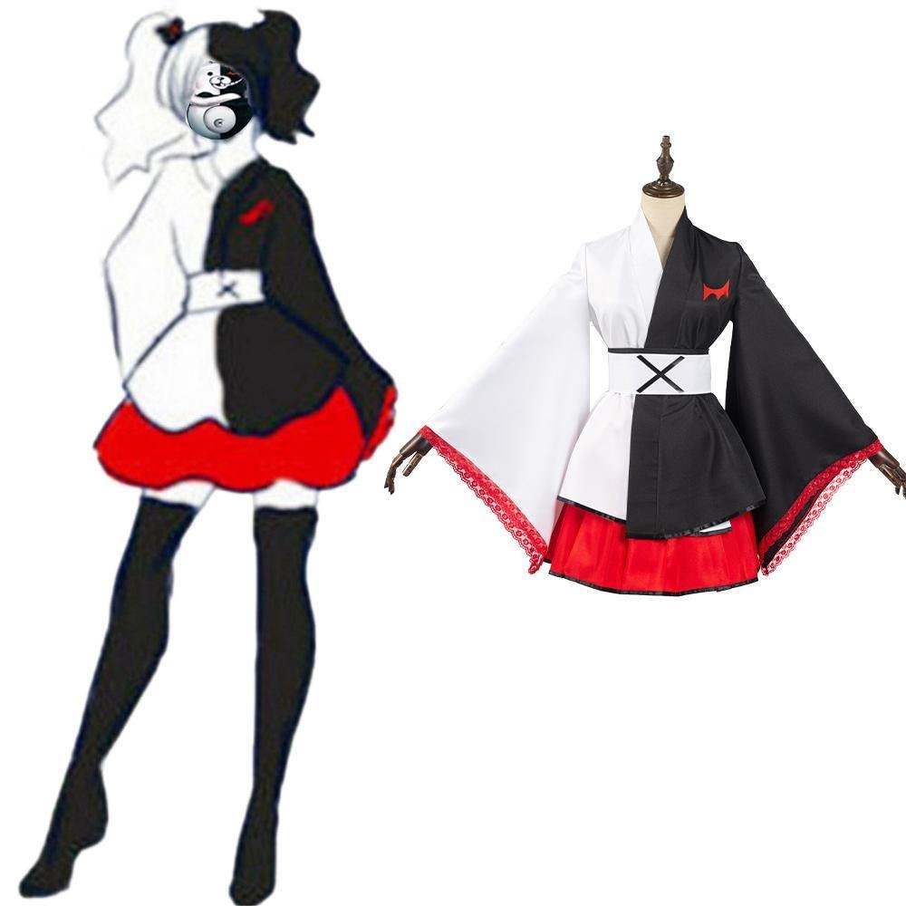 Danganronpa Monokuma Cosplay Kostüm Monokuma Kimono Halloween Karneval Kostüm