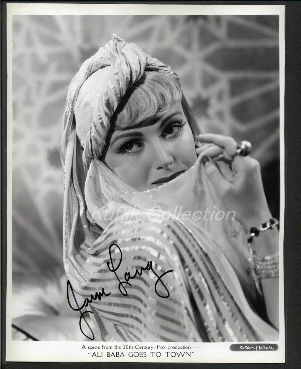 June Lang - Signed Vintage Celebrity Autograph Photo Poster painting