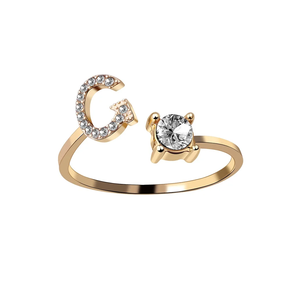 Lovely Initial Ring