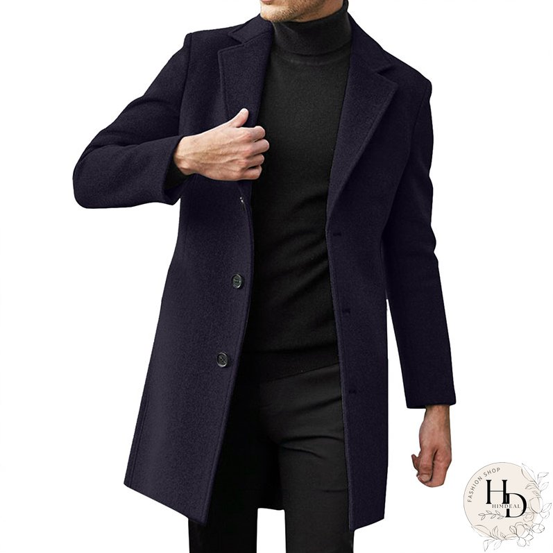 Men's Clothing British Men Business Casual Woolen Coat Spring Jacket Men