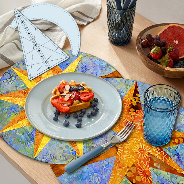Magic Woven Leaf Placemat - Includes Instructions + Template (2 Pieces)