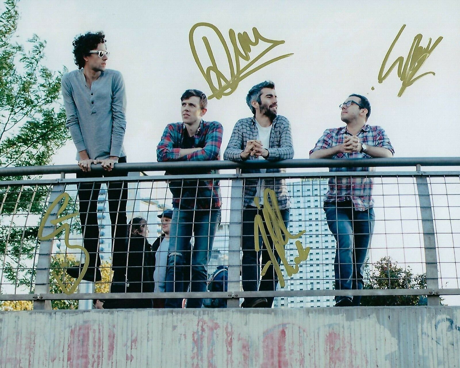 GFA David Monks Band x4 * TOKYO POLICE CLUB * Signed 8x10 Photo Poster painting COA