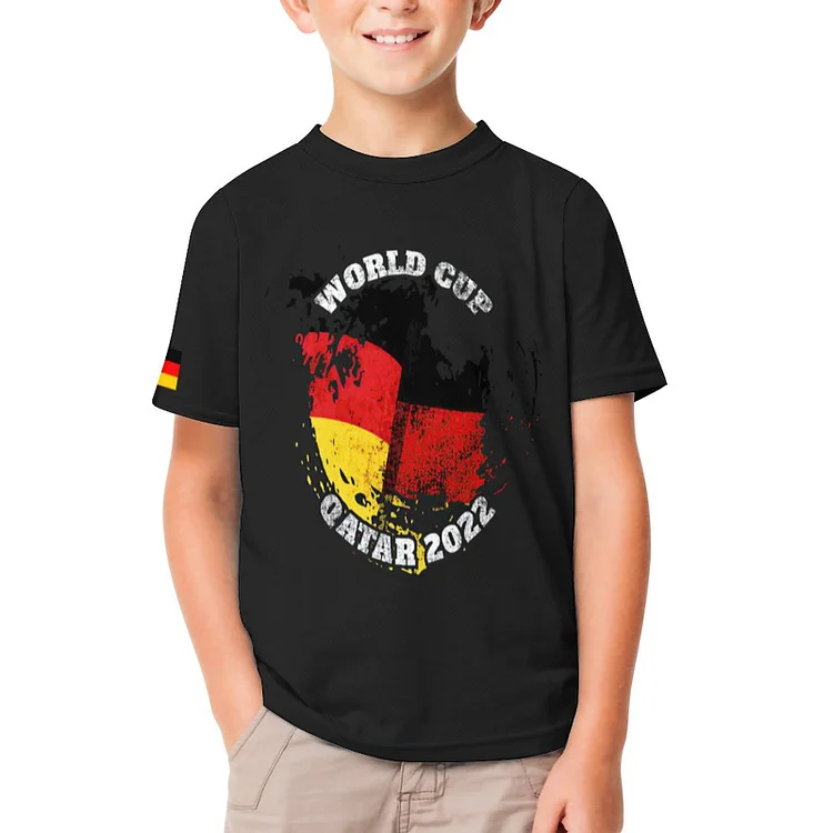 Children's T-shirt World Cup Qatar 2022 Germany Flag  customized, personalized, gift