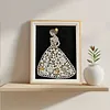 Kits d&rsquo;art partiel color&eacute;s en forme sp&eacute;ciale 5d DIY avec diamants &agrave; points avec cadre en bois, peintures de diamants, art de pierres pr&eacute;cieuses 17x22cm pour adultes, d&eacute;butants, d&eacute;coration int&eacute;rieure