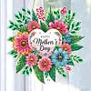 Diamond Painting Mother Day Wreath Pendant For Window Door Garden Decor
