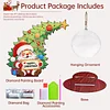 Santa Claus Photo Xmas Tree 5D DIY Diamond Art Tabletop Wood Decoration Ornament Kit