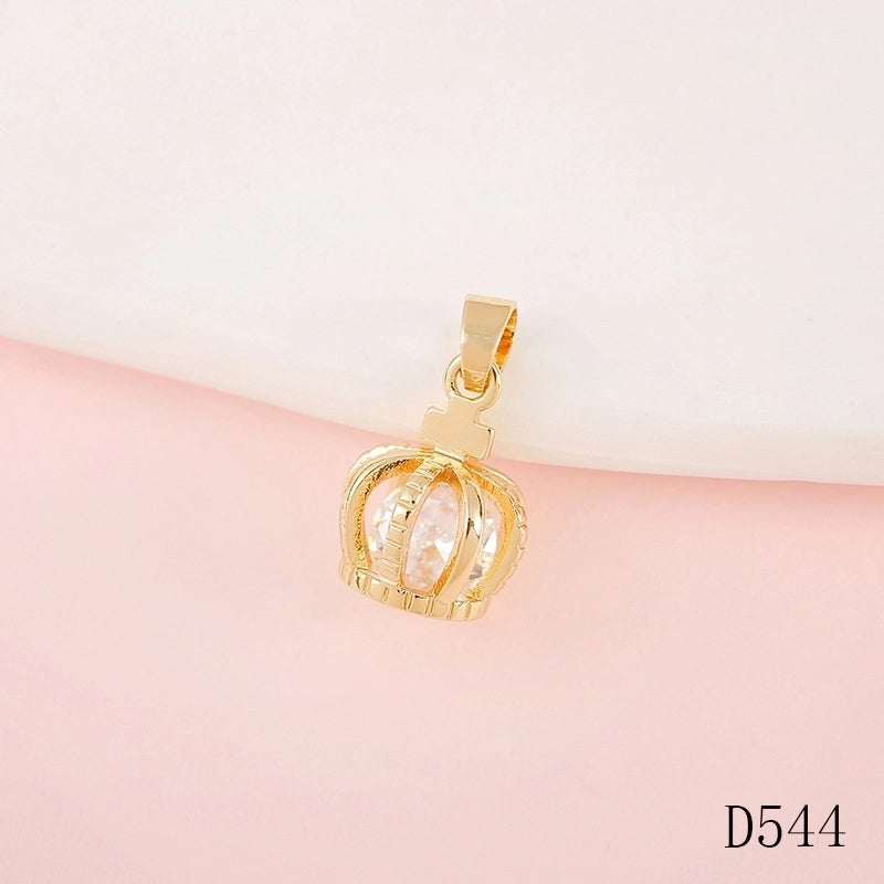 1 Piece Copper Fruit Bow Knot Pendant