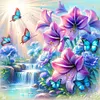 Luxury AB Velvet Diamond Painting Kit - Butterfly scenery
