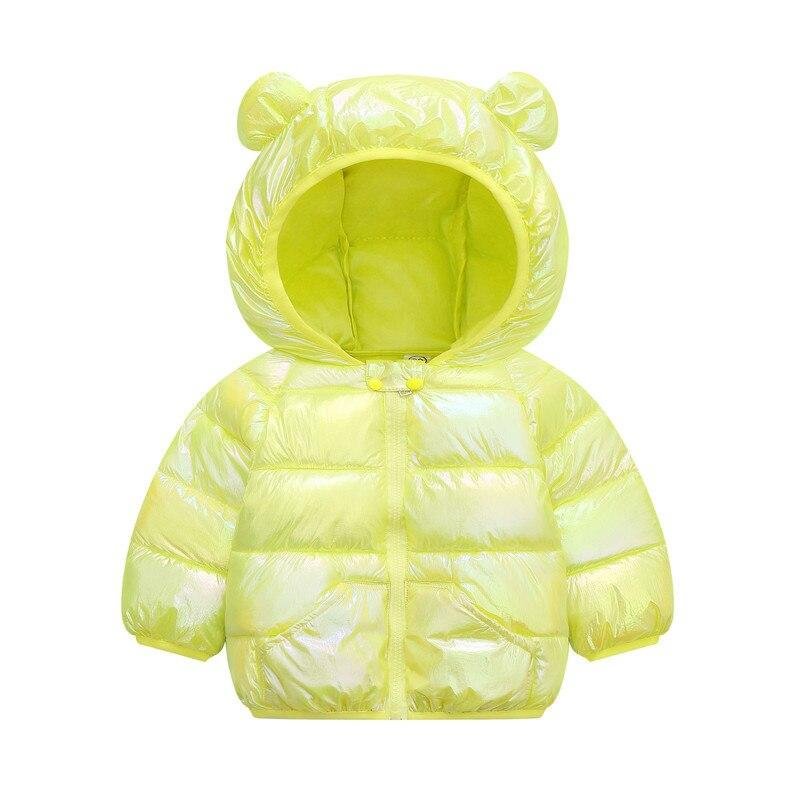 Children Solid Color Coat Boys Trendy Cotton Clothes Girls Fashion Hooded Outerwear Kids Casual Warm Jacket Kids Winter Clothes