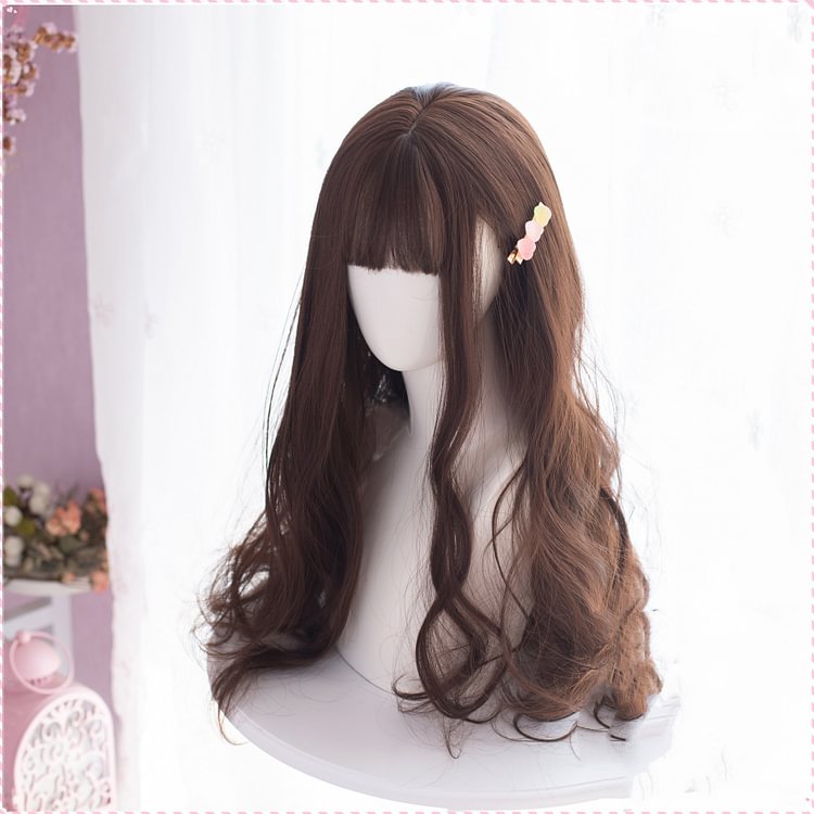 Lolita Long Curly Brown Wig BE883