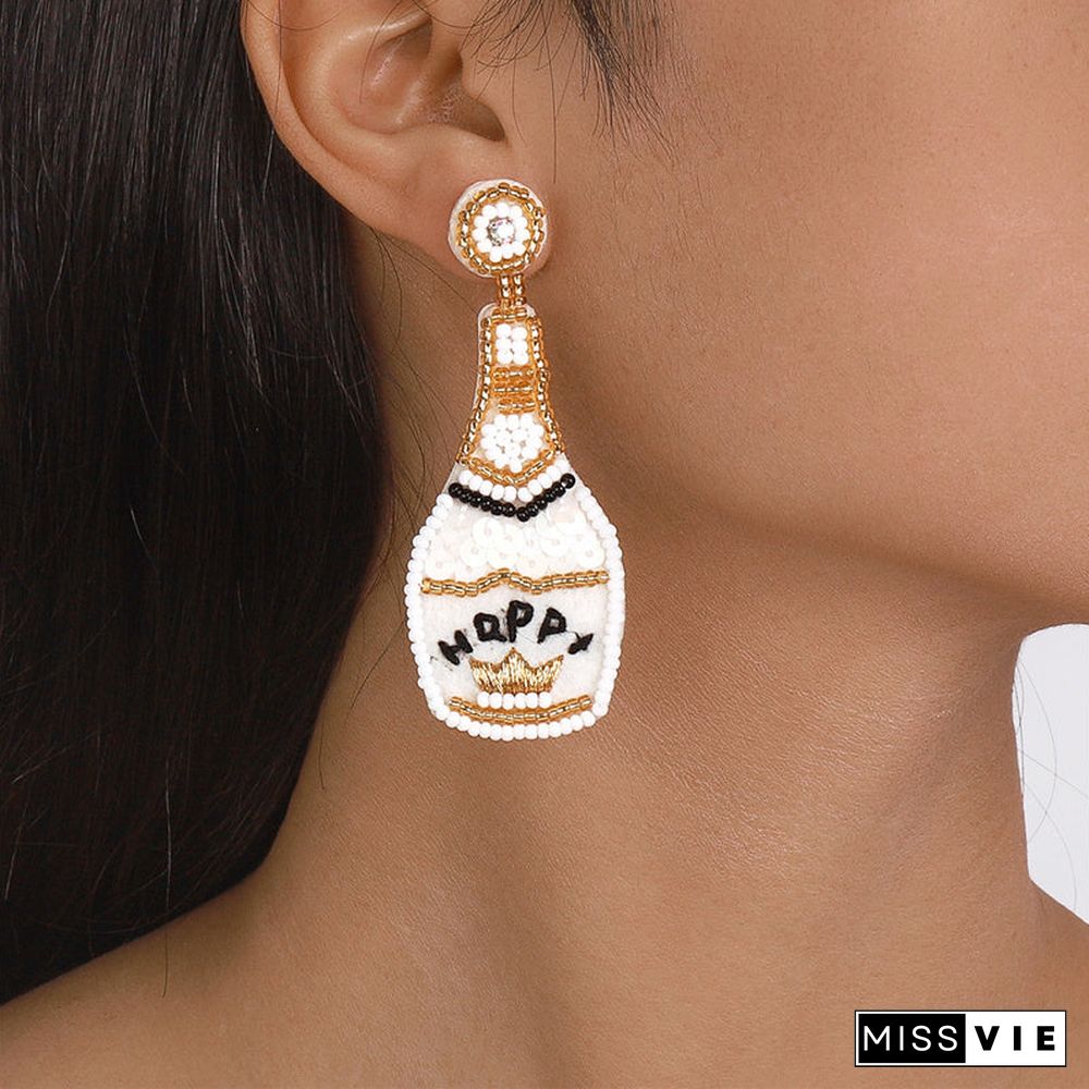 Casual Daily Patchwork Sequins Earrings