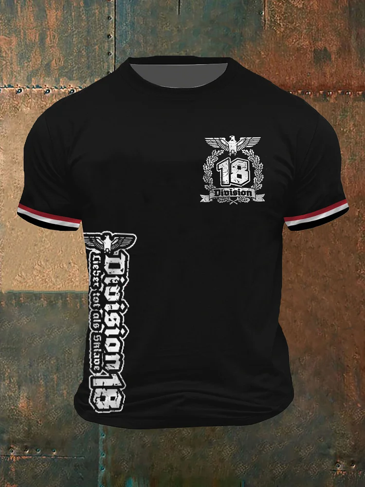 Herren-T-Shirt mit kurzen Ärmeln Division18