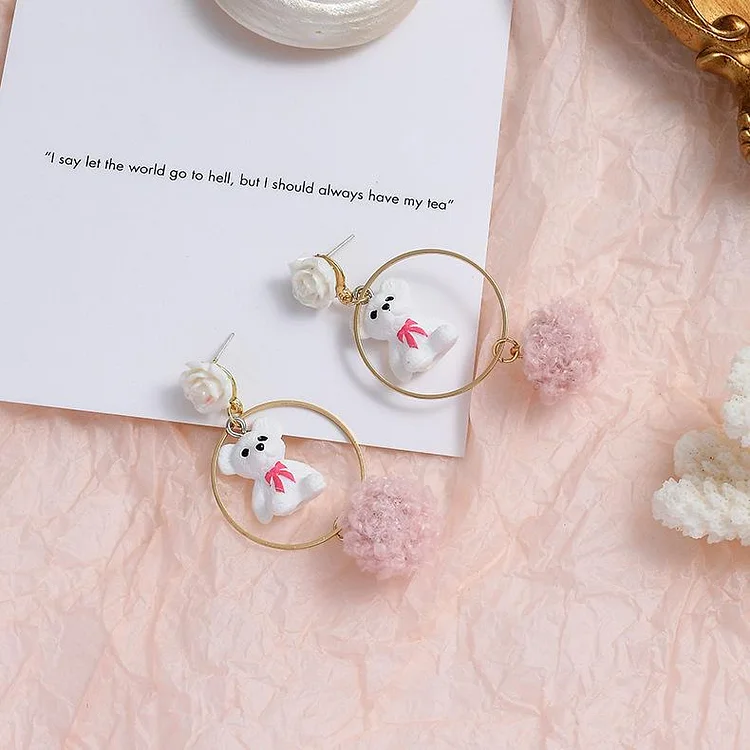 Sweet Cute Pink Earrings