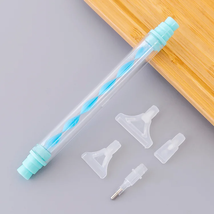 Crystal point drill set Point drill pen and diamond painting set-water drop blue
