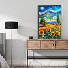 Sonnenblumen 5d DIY Diamant Kunst Malerei Sets Runde Vollbohrer Edelstein Kunst 40x60cm