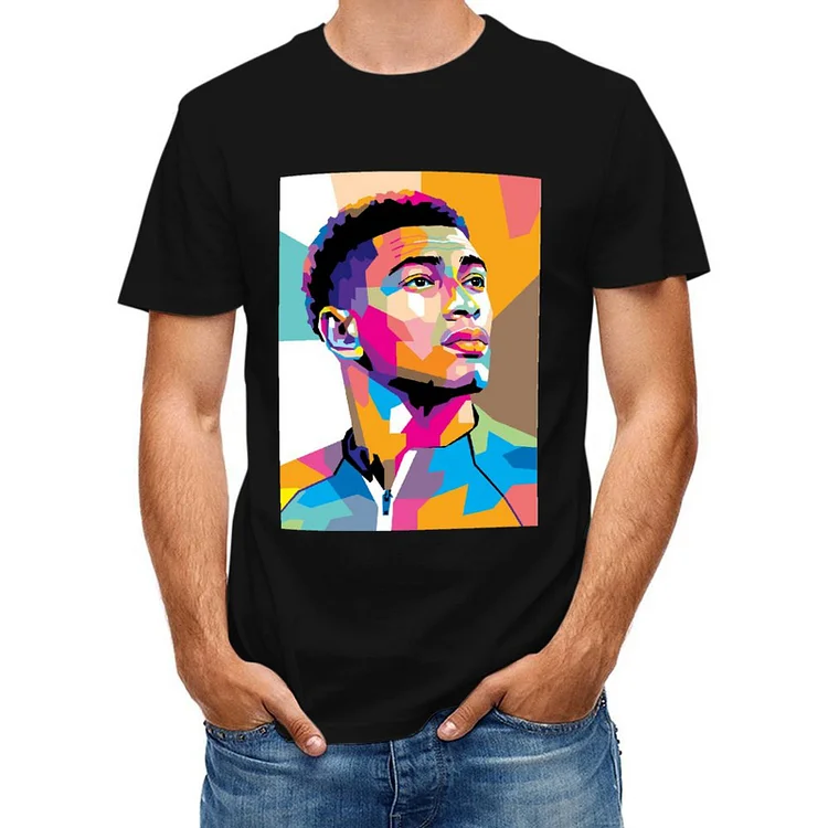 Jude Bellingham Inspired in WPAP Style Short Sleeve T-Shirt