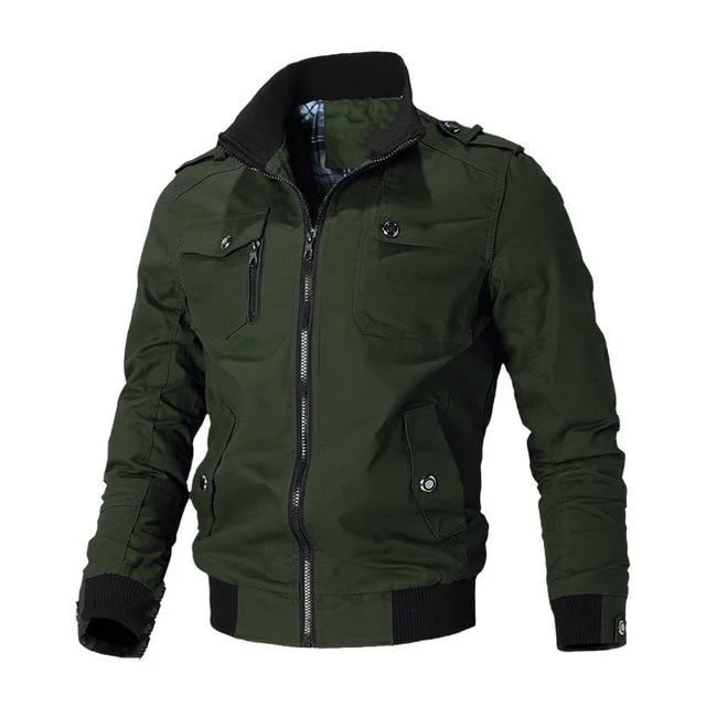 Casual Jacket Men Spring Autumn Army Military Jackets Mens Coats Windbreaker Outerwear
