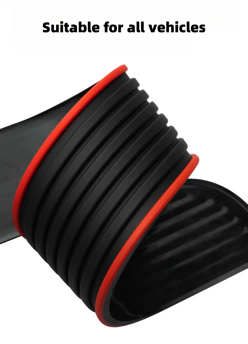 Car silicone door sill protection strip (with special car logo) 