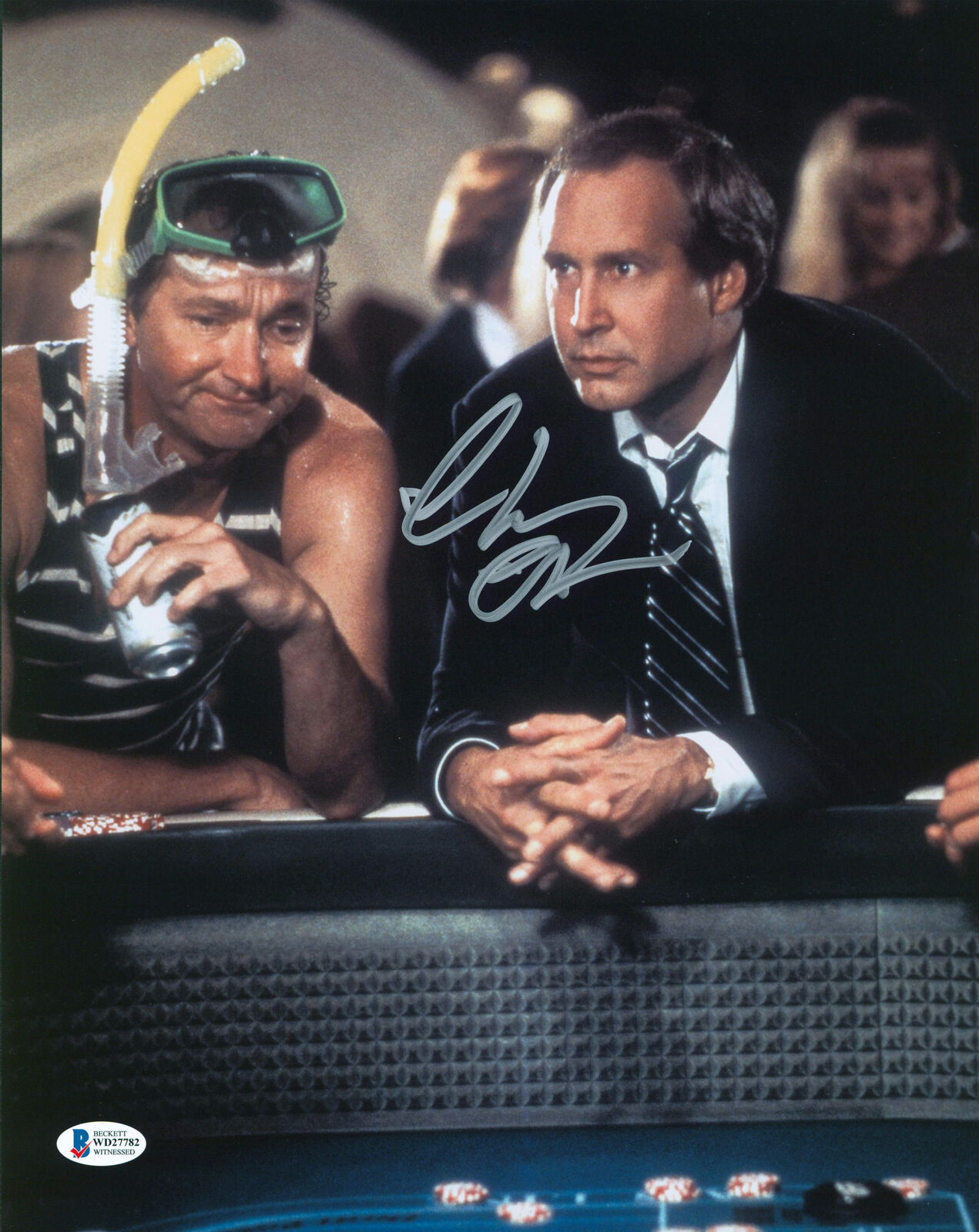 Chevy Chase Vegas Vacation Authentic Signed 11x14 Photo Poster painting BAS Witnessed #WD27782