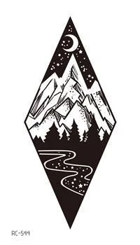 Small Sexy Lips Leaf Black Cartoon Temporary Tattoo Cute Star Tattoo Sticker Love Women Body Finger Art Waterproof Tatoo