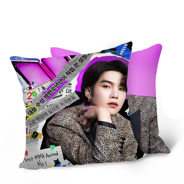 BTS KPOP 0T7 DESIGN Throw Pillow for Sale by Purplee7