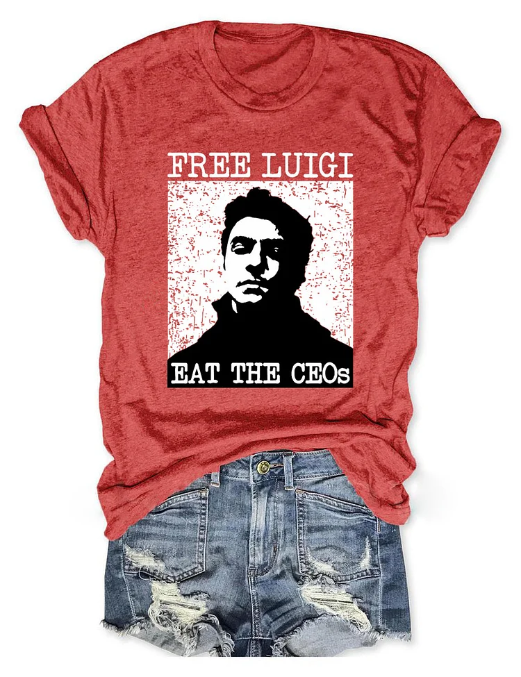 Free Luigi Eat The CEOs T-Shirt