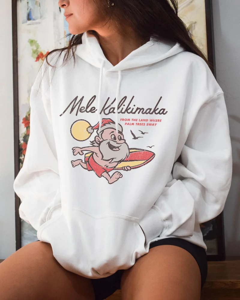 Mele Kalikimaka Hawaii Christmas Hoodie