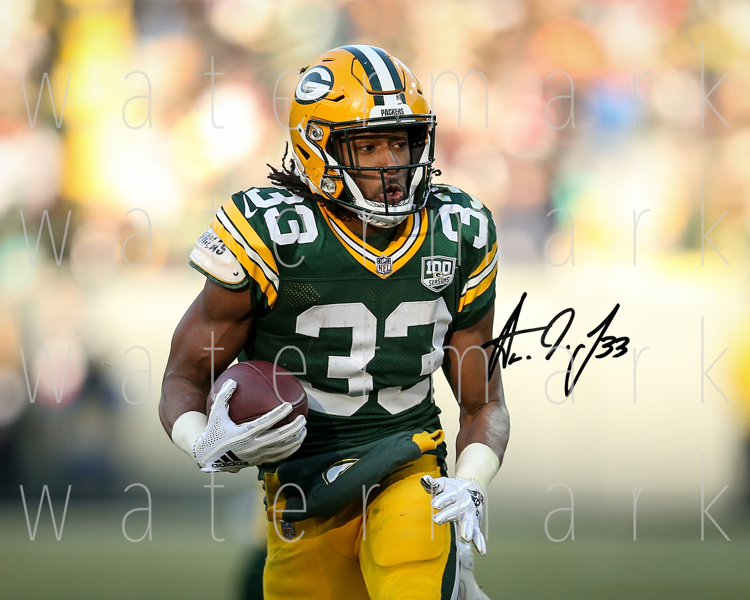 Aaron Jones Packers signed 8X10 Photo Poster painting picture poster autograph RP