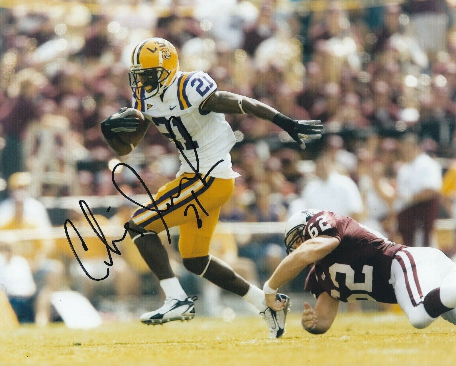 Chevis Jackson #1 8x10 Signed Photo Poster painting w/ COA LSU Tigers -