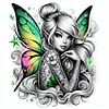 (Multi-Style)Tinker Bell-11CT Stamped Cross Stitch 45*45cm/17.72*17.72in