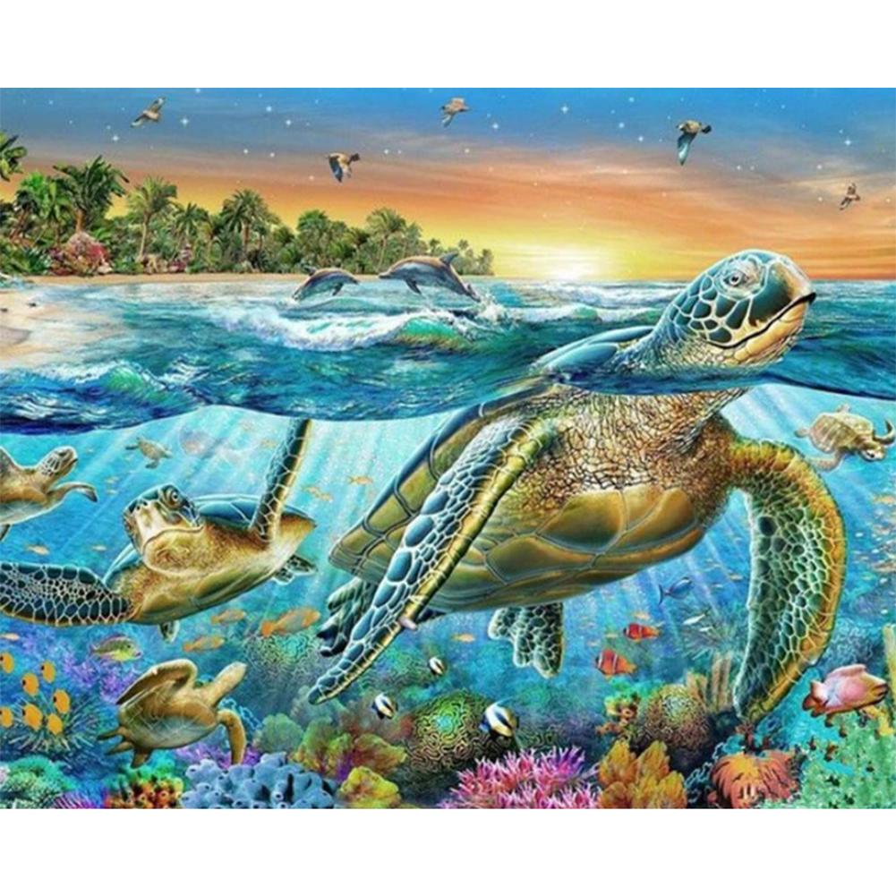 

40x50cm - Paint By Numbers Turtle Gift, 501 Original