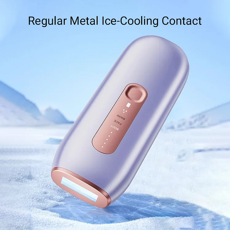 Laser IPL Hair Removal Device With Ice-Cooling Contact