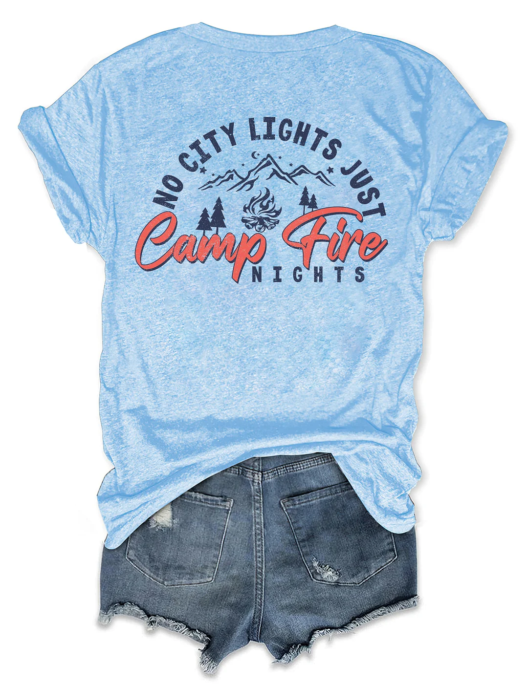 No City Lights Just Campfire Nights T-shirt