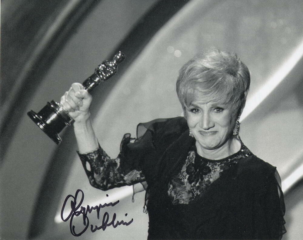 OLYMPIA DUKAKIS SIGNED AUTOGRAPH 8X10 Photo Poster painting - MOONSTRUCK OSCAR WINNER, VERY RARE