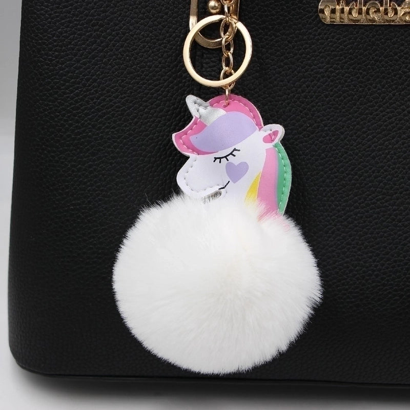 Cute Artificial Leather Women'S Keychain