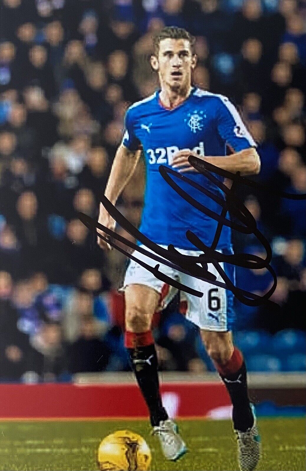 Dominic Ball Genuine Hand Signed Rangers 6X4 Photo Poster painting 3