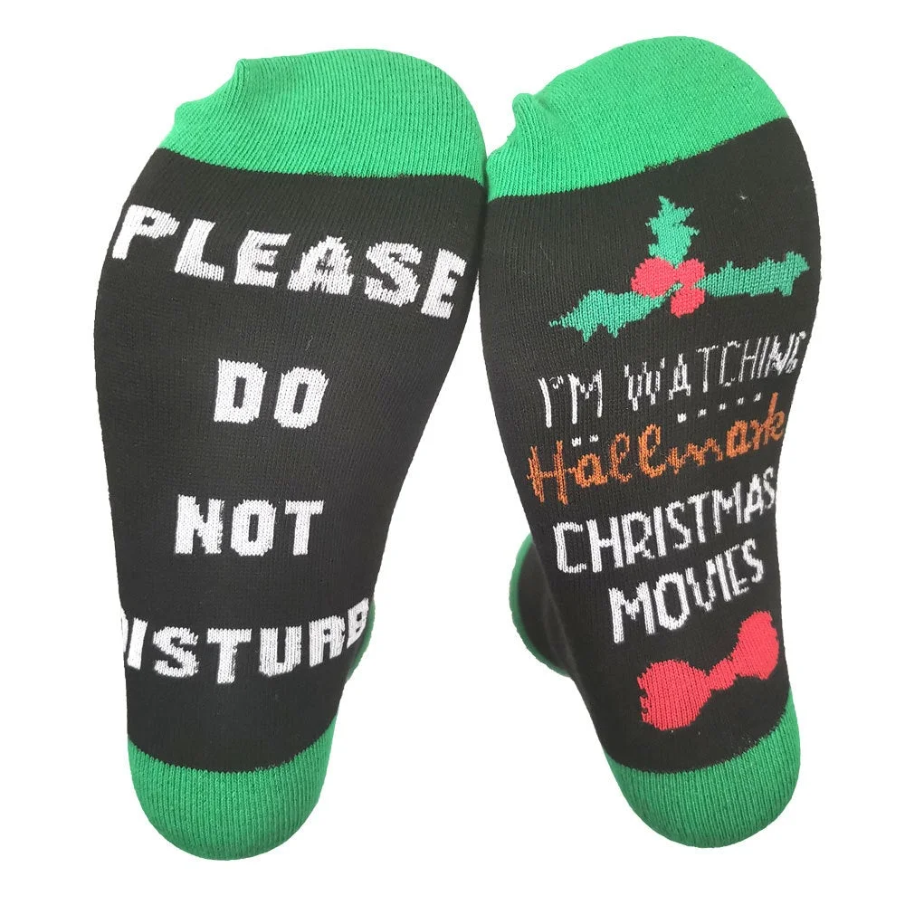 I&lsquo;M WATCHING Christmas MOVIES Christmas Socks