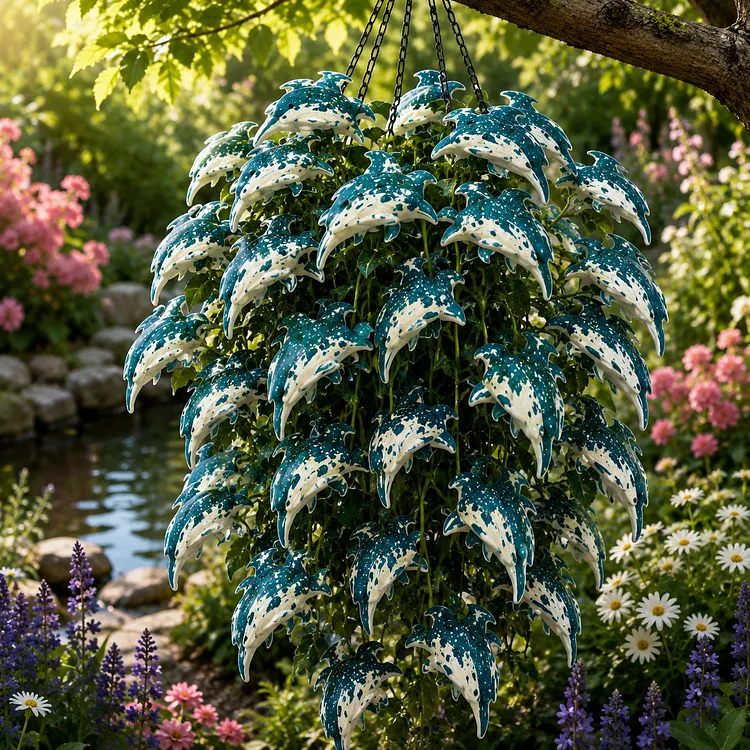 🐬Dolphin Cascade Hosta Bulbs - 🌸Every Leaf Looks Like a Dolphin Leaping Through the Garden
