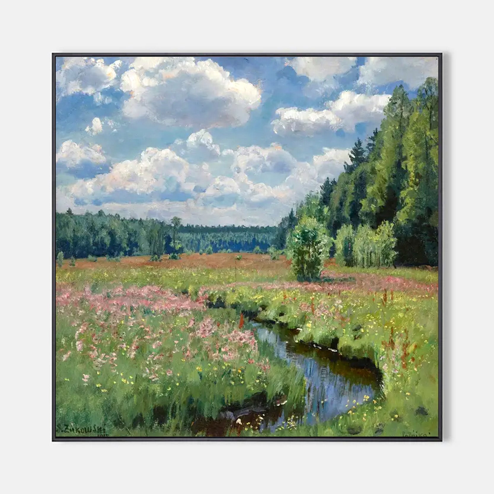 Arabelart AR493 Summer Meadow - Hand-Painted Masterpiece