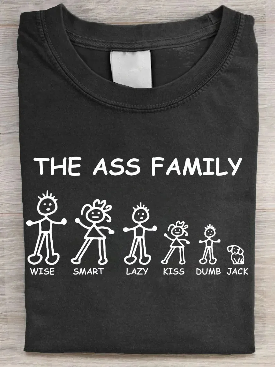 Eagerlys  The Ass Family T-shirt Eagerlys