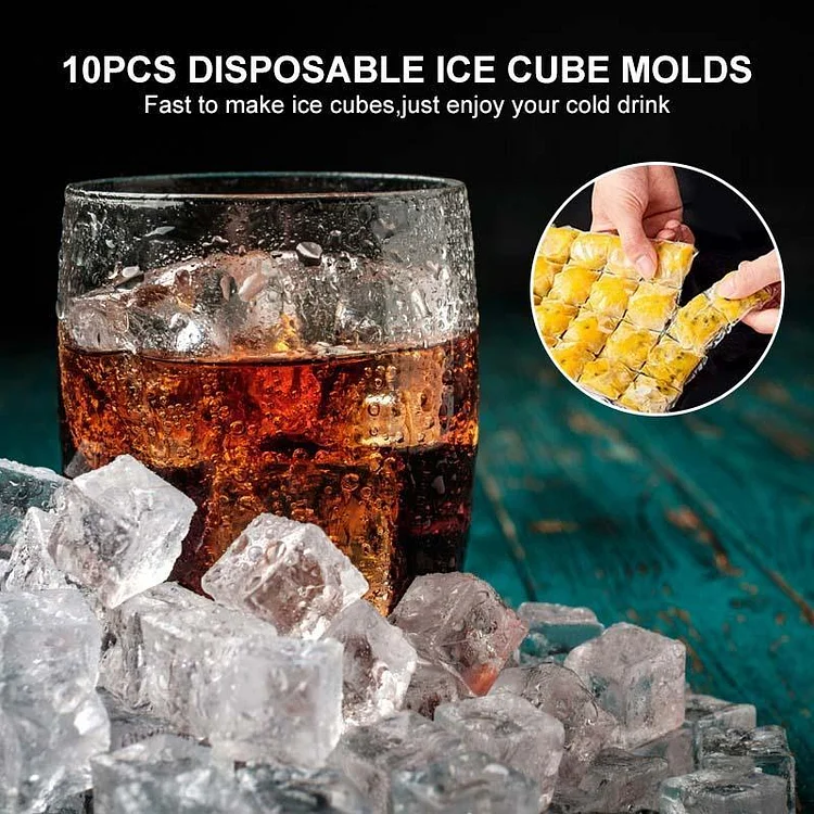 Self-Sealing Ice Cube Shaped Bags | 168DEAL