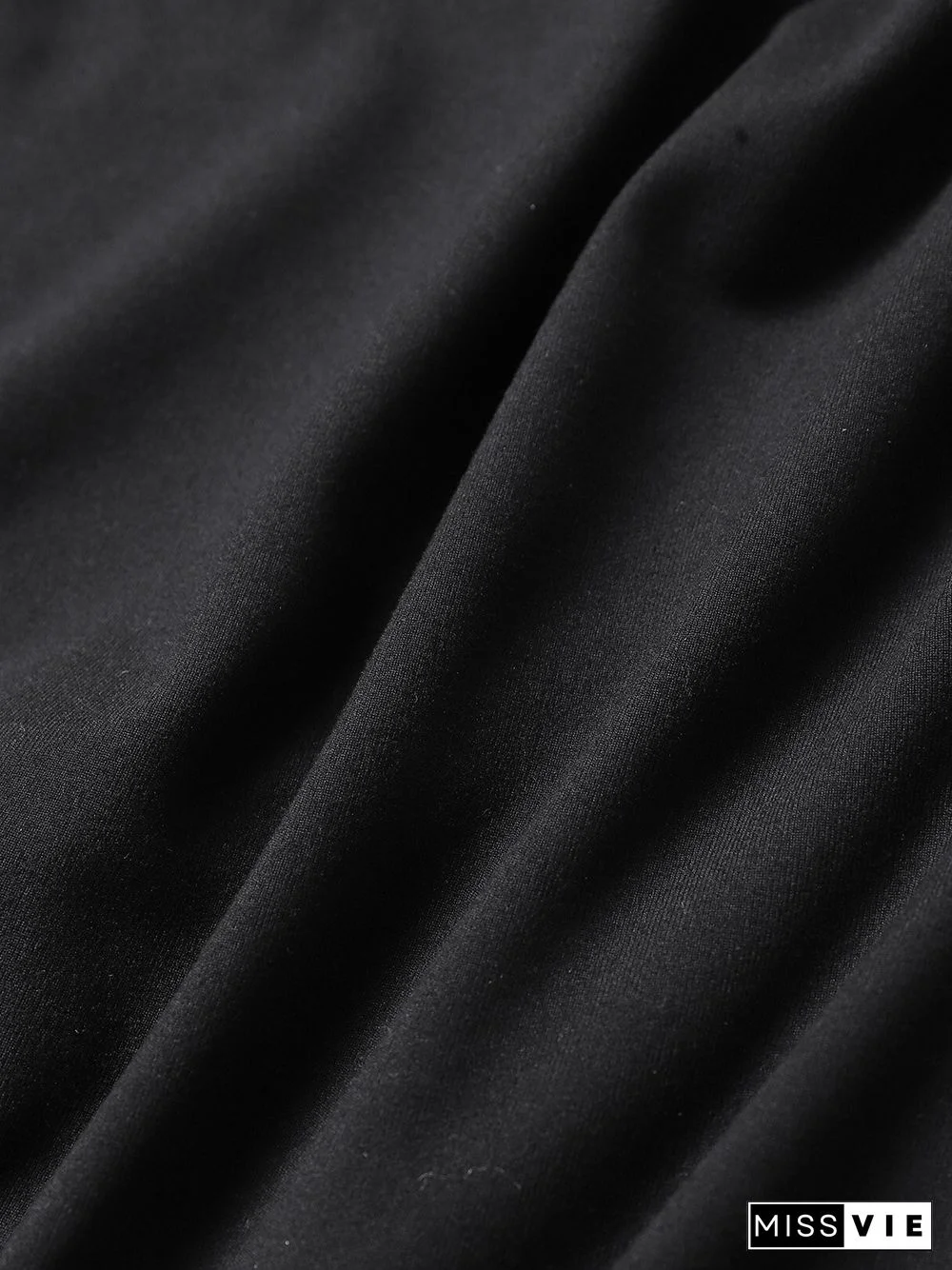 Solid Drawstring Square Collar Short Sleeve Crop Top