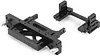 AMK 1/10 RC Crawler Car Land Cruiser LC80 ABS Interior Body Mount Roof Rack Bull Bar Bumper Snorkel LED Lights for SCX10 TRX4 Redcat (Vent Visor)