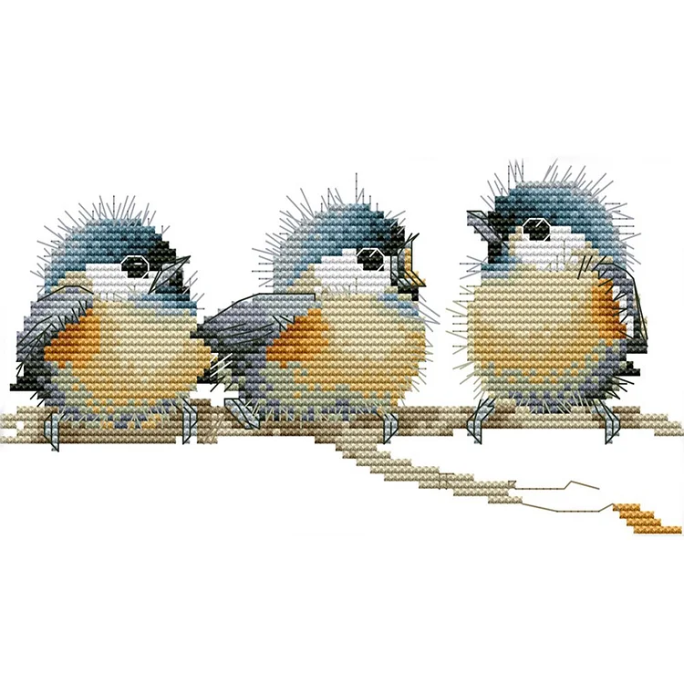 Three Little Birds - Counting Joy Sunday 14CT 25*14cm